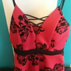 Red mini dress from Crystal Doll.